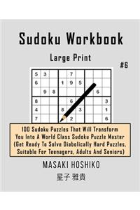 Sudoku Workbook-Large Print #6