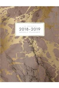 16 Month 2018-2019 Weekly Planner