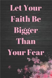 Let Your Faith Be Bigger Than Your Fear Journal