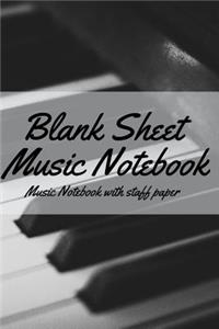 Blank Sheet Music Notebook