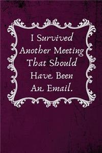 I Survived Another Meeting That Should Have Been An Email.