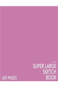 Peony Pink Super Large Sketchbook: Big Softcover Sketchbook, 625 Pages, Giant Sketchbook, Large Sketchbook for Drawing