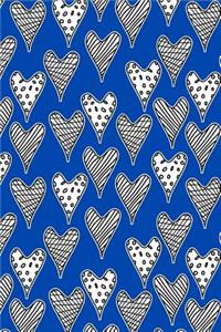 Bullet Journal Notebook Abstract Hearts Pattern 3
