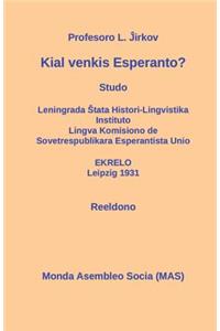 Kial venkis Esperanto?