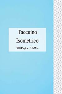 Taccuino Isometrico 100 Pagine 8,5 x 11 in