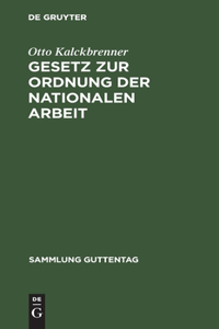 Gesetz zur Ordnung der nationalen Arbeit