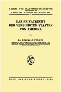 Das Privatrecht Der Vereinigten Staaten Von Amerika