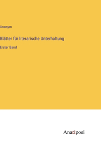 Blätter für literarische Unterhaltung