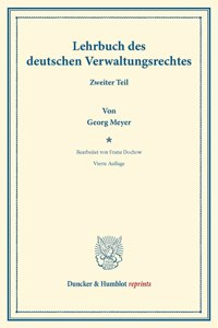 Lehrbuch Des Deutschen Verwaltungsrechts