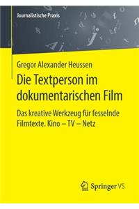 Die Textperson Im Dokumentarischen Film