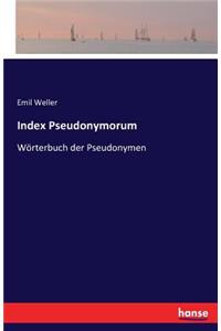 Index Pseudonymorum