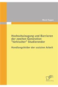 Hochschulzugang und Barrieren der zweiten Generation "türkischer" Studierender - Handlungsfelder der sozialen Arbeit