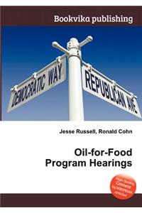 Oil-For-Food Program Hearings