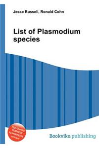List of Plasmodium Species