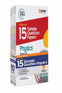 Arihant ICSE Sample Paper Physics, Chemistry, Biology Class 10 (Set of 3 Books) For 2024 Exam