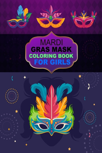 Mardi Gras Mask Coloring book For Girls