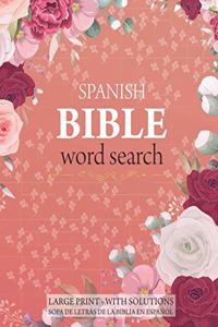 Spanish Bible Word Search - Large Print - With Solutions