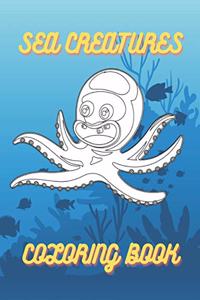 Sea Creatures Coloring Book