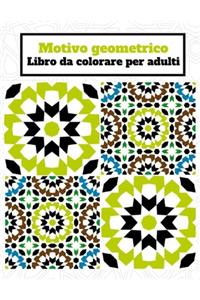 Motivo geometrico libro da colorare per adulti