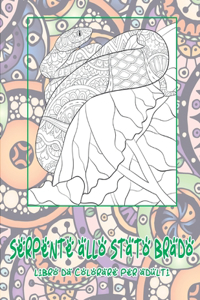 Serpente allo stato brado - Libro da colorare per adulti