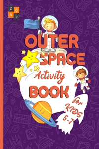 Outer Space activity book for kids 5-7