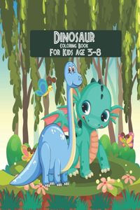 Dinosaur coloring book for kids age 3-8