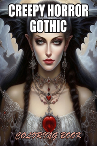 Creepy Horror Gothic Coloring Book