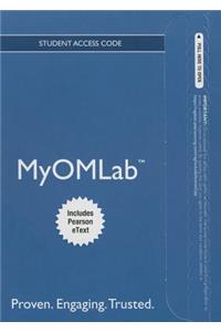 Mylab Operations Management with Pearson Etext Access Code for Managing Supply Chain and Operations