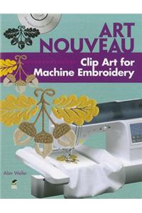 Art Nouveau Clip Art for Machine Embroidery