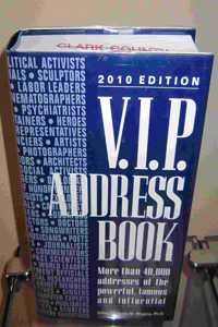 V.I.P. Address Book 2010