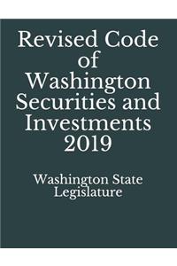 Revised Code of Washington Securities and Investments 2019