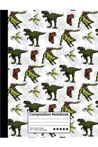 Prehistoric Dinosaurs TRex Composition Notebook