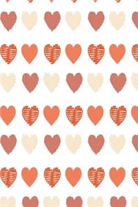 Hearts wallpaper notebook red