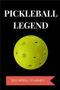 Pickleball Legend 2020 Weekly Planner
