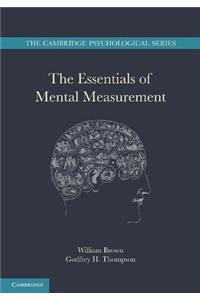 Essentials of Mental Measurement