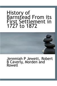 History of Barnstead from Its First Settlement in 1727 to 1872