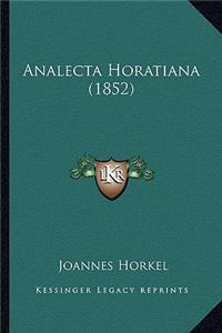 Analecta Horatiana (1852)