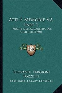 Atti E Memorie V2, Part 1