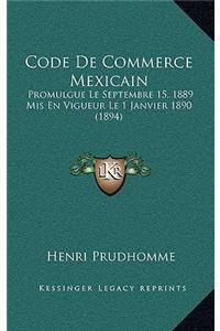 Code De Commerce Mexicain