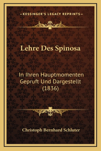 Lehre Des Spinosa