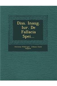 Diss. Inaug. Iur. de Fallacia Spei...