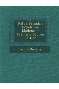 Kitve Yehudah Aryeh Mi-Modena