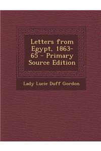 Letters from Egypt, 1863-65