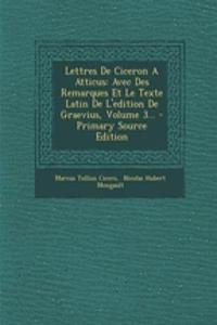 Lettres De Ciceron A Atticus
