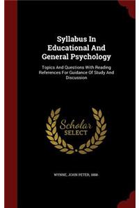 Syllabus in Educational and General Psychology