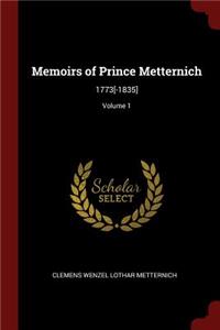 Memoirs of Prince Metternich