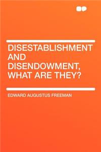 Disestablishment and Disendowment, What Are They?