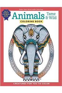 Animals Tame & Wild Coloring Book