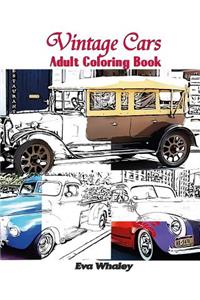 Vintage Cars Adult Coloring Book