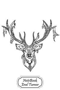 Notebook Journal Dot-Grid, Graph, Lined, Blank No Lined: Deer Henna: Small Pocket Notebook Journal Diary, 120 Pages, 5.5- X 8.5- (Blank Notebook Journ